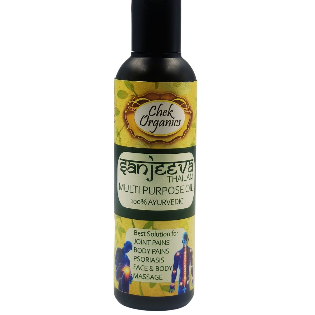CHEKORGANIC SANJEEVA THAILAM – 100% Ayurvedic Multipurpose Oil