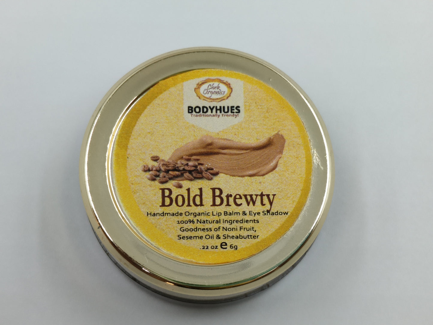 CHEKORGANICS BODYHUES – BOLD BREWTY Coffee Lip Balm