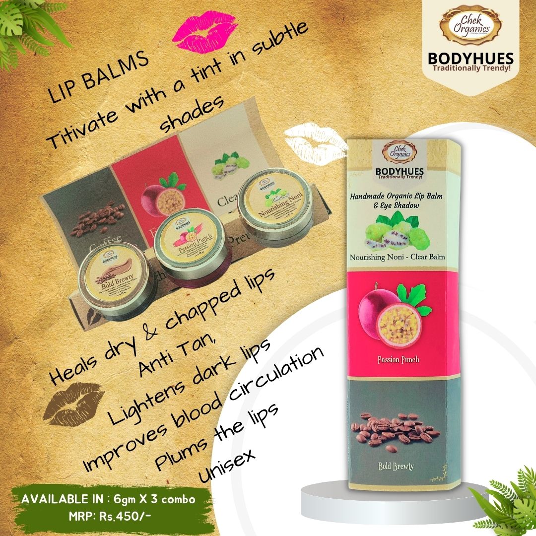 CHEKORGANICS BODYHUES – Lip Balm Combo Pack