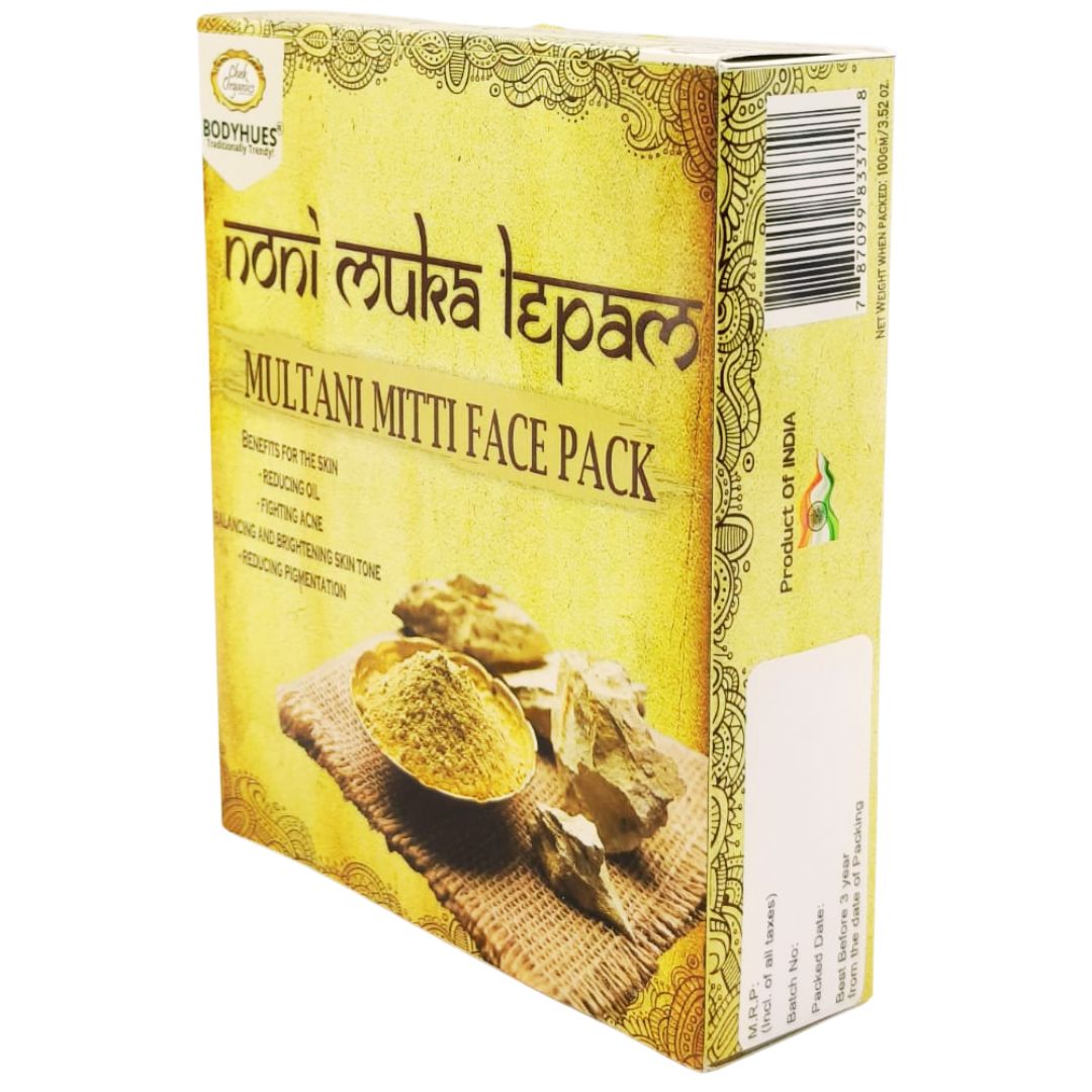 🌿CHEKORGANIC NONI MUKHA LEPAM - Multani Mitti face pack 100gm