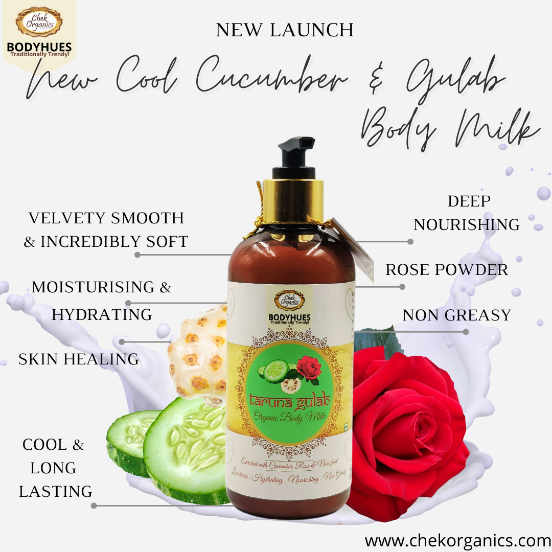 CHEKORGANIC BODYHUES – Taruna Gulab Body Milk | 250gm