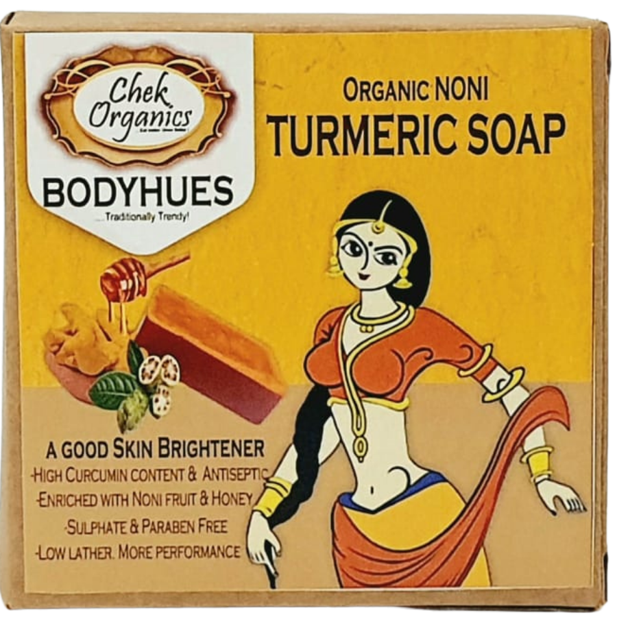 CHEKORGANICS BODYHUES – Noni Turmeric Soap 100gm
