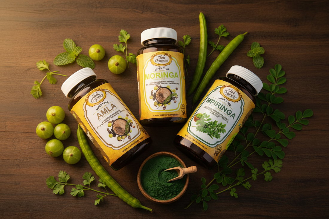 Ayurvedic Superfoods for Immunity – Amla, Moringa & Spirulina