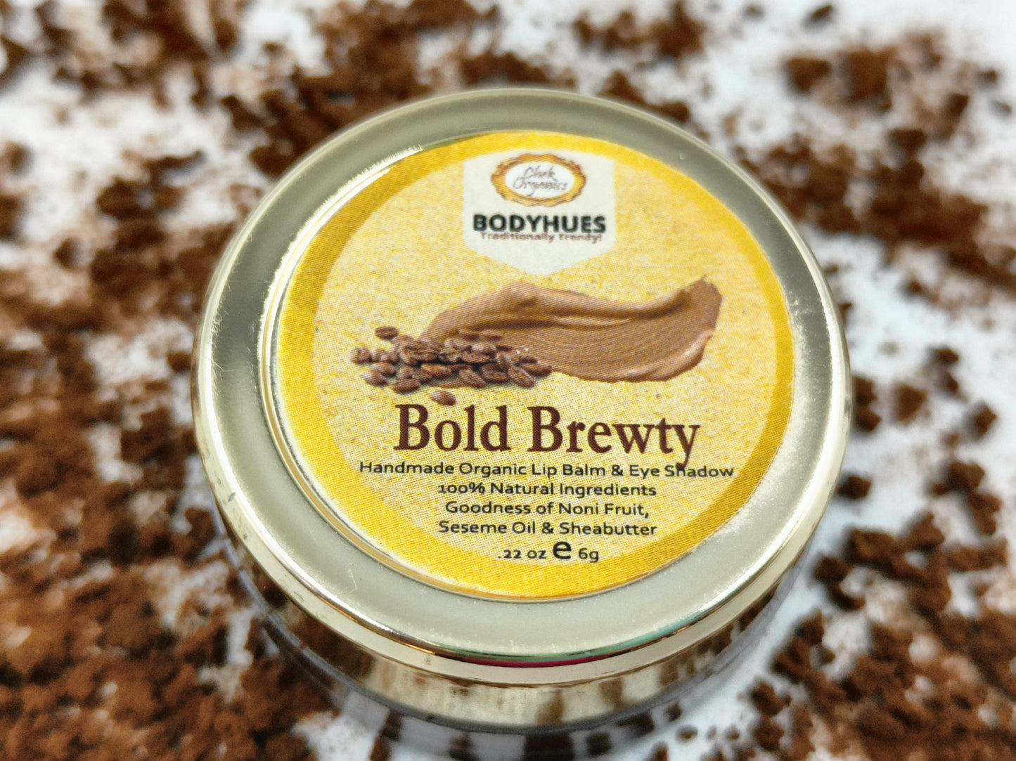 CHEKORGANICS BODYHUES – BOLD BREWTY Coffee Lip Balm