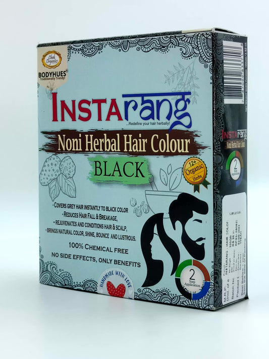 Natural Black with 100% chemical free -  CHEKORGANICS BODYHUES – INSTARANG Noni Herbal Hair Color - 100g