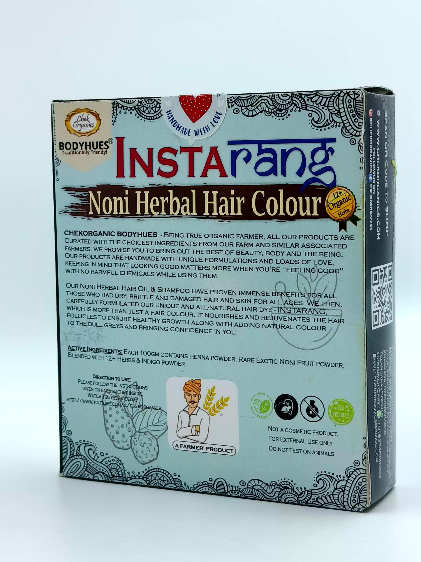 CHEKORGANICS BODYHUES – INSTARANG Noni Herbal Hair Color