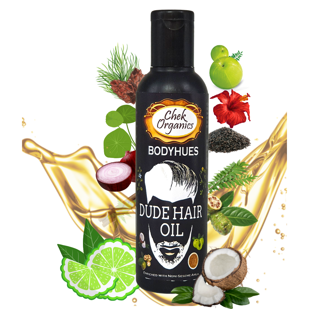 CHEKORGANICS BODYHUES – MEN DUDE HAIR OIL 100ml