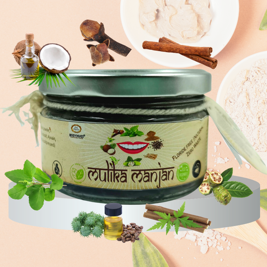 CHEKORGANICS MULIKA MANJAN – Ayurvedic Herbal Tooth Paste (18+ Herbs, Fluoride-Free)