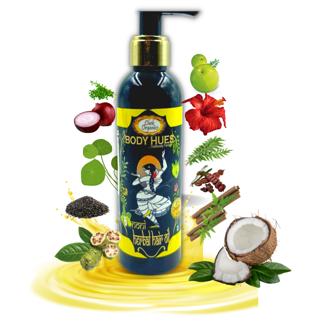 CHEKORGANICS BODYHUES – Noni Herbal Hair Oil (200ml)