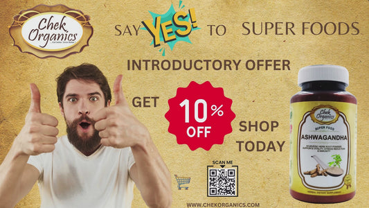 CHEKORGANICS – Superfoods- Pure Ashwagandha Powder (100g)